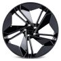 Легковой диск Skill Wheels SL515 10,5x21 5x130 ET18 71,5 чёрный глянцевый + полированные спицы